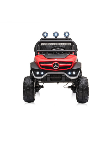 Eлектрически джипMercedes UNIMOG червенEVA,кожена