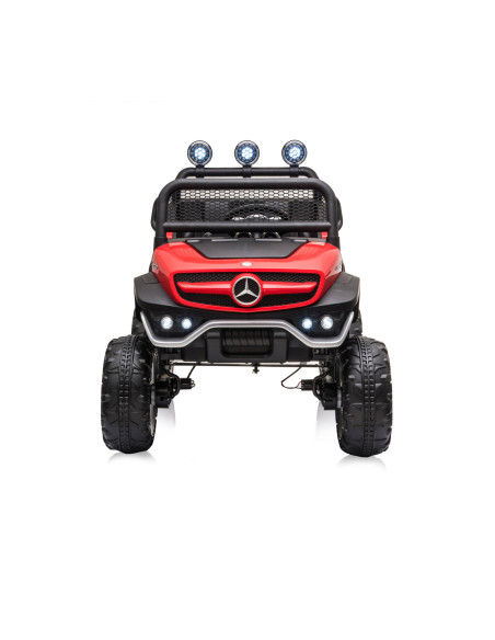 Eлектрически джипMercedes UNIMOG червенEVA,кожена