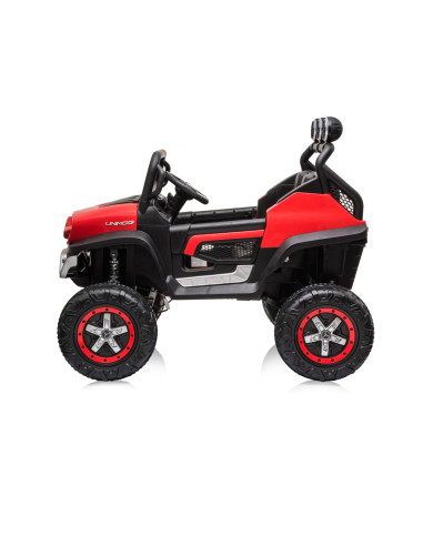 Eлектрически джипMercedes UNIMOG червенEVA,кожена