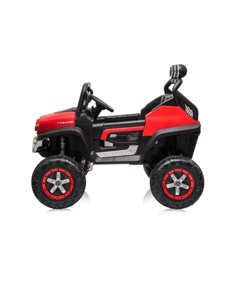 Eлектрически джипMercedes UNIMOG червенEVA,кожена