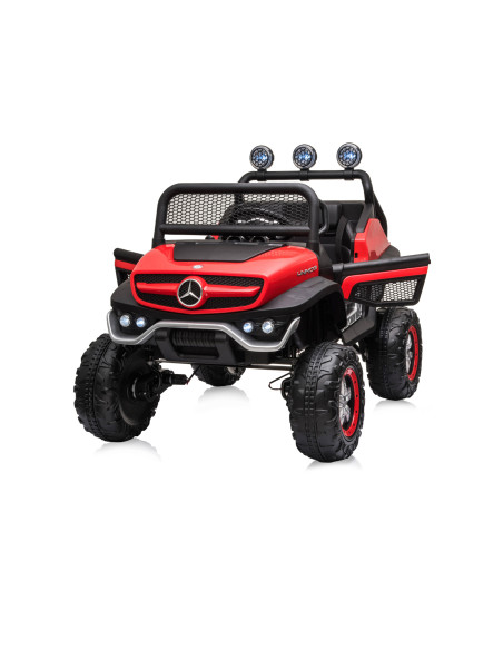Eлектрически джипMercedes UNIMOG червенEVA,кожена