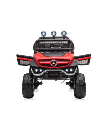 Eлектрически джипMercedes UNIMOG червенEVA,кожена