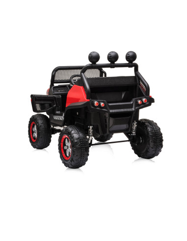 Eлектрически джипMercedes UNIMOG червенEVA,кожена