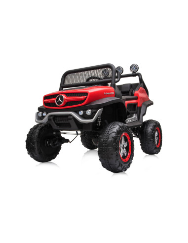 Eлектрически джипMercedes UNIMOG червенEVA,кожена