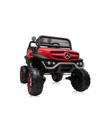 Eлектрически джипMercedes UNIMOG червенEVA,кожена