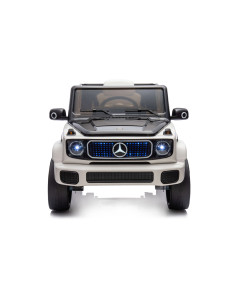 Eлектрически джип Mercedes EQG бял EVA, кожена се 2