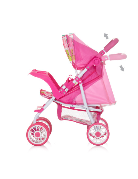 Количка за кукли "Доли" шарена