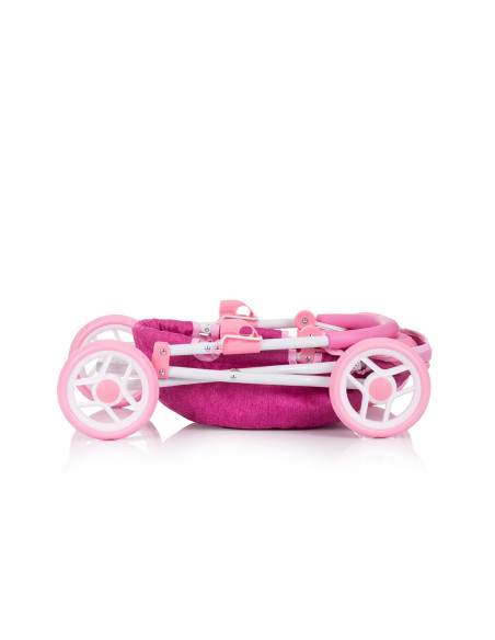 Количка за кукли "Дейзи" розов лен