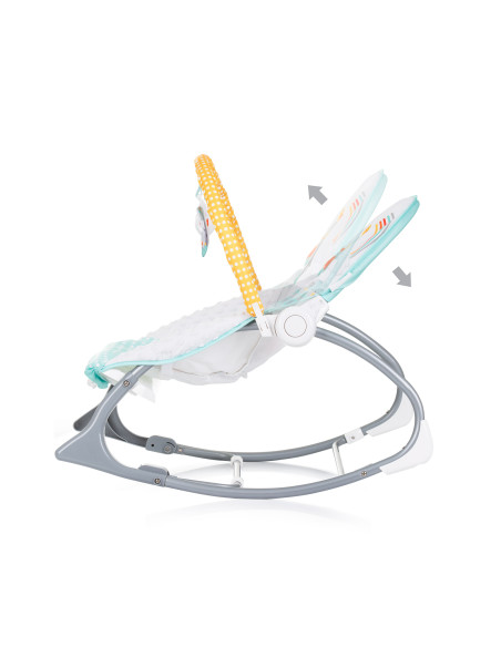 Музикален шезлонг "Melody"зелен