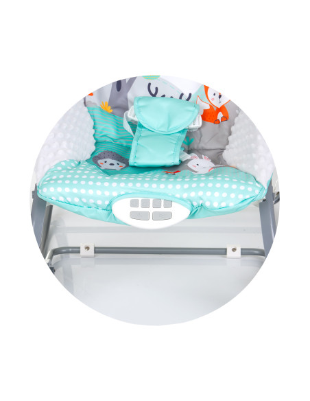 Музикален шезлонг "Melody"зелен