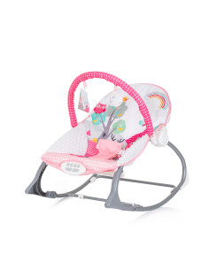 Музикален шезлонг "Melody"розов