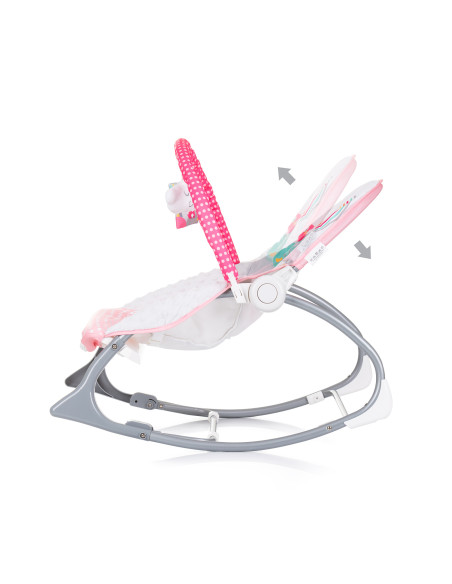 Музикален шезлонг "Melody"розов