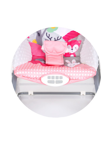 Музикален шезлонг "Melody"розов