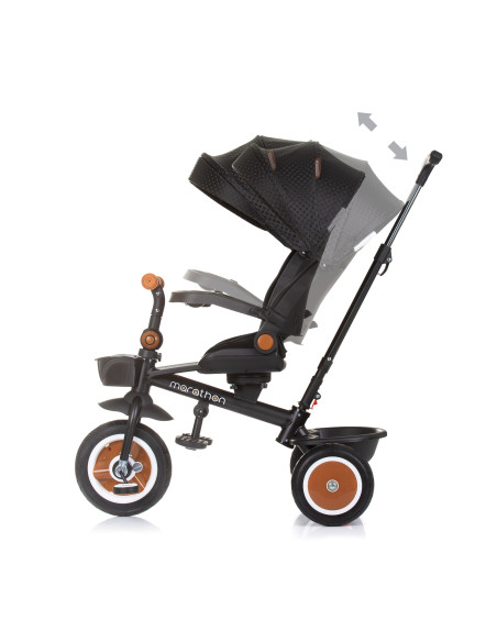 Триколка със сенник Маратон обсидиан