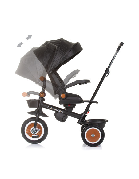 Триколка със сенник Маратон обсидиан