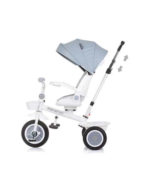 Триколка със сенник Маратон пепелно сиво