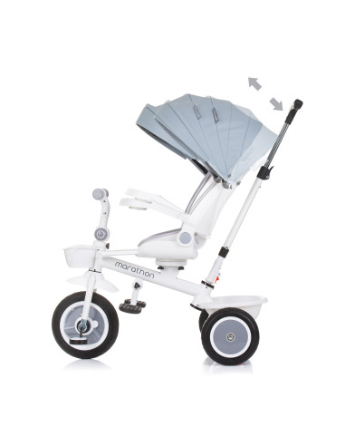 Триколка със сенник Маратон пепелно сиво