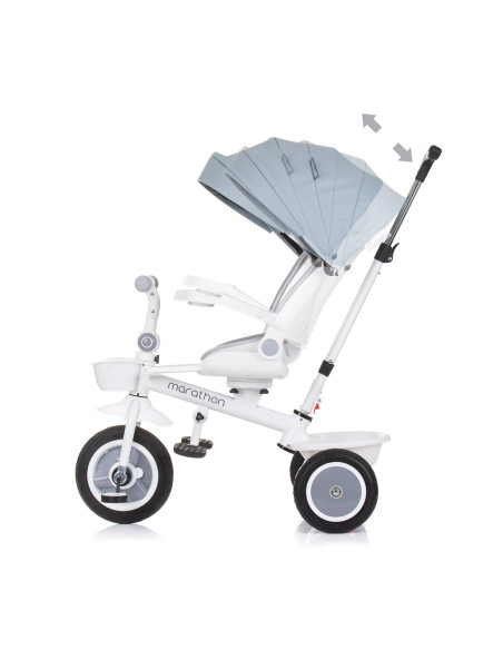 Триколка със сенник Маратон пепелно сиво