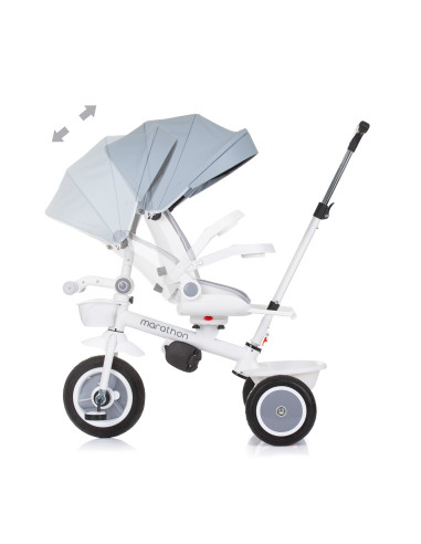 Триколка със сенник Маратон пепелно сиво