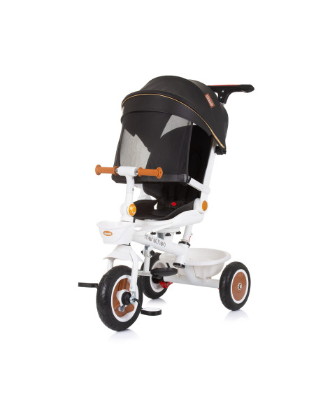 Триколка със сенник Маратон черно/бяла