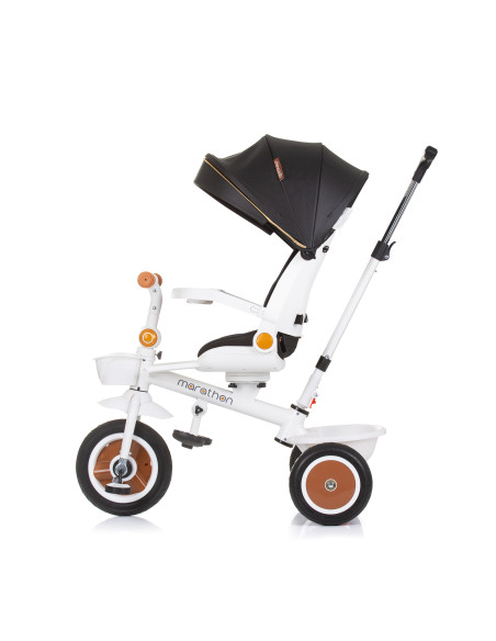 Триколка със сенник Маратон черно/бяла