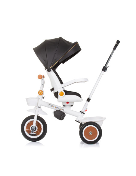 Триколка със сенник Маратон черно/бяла