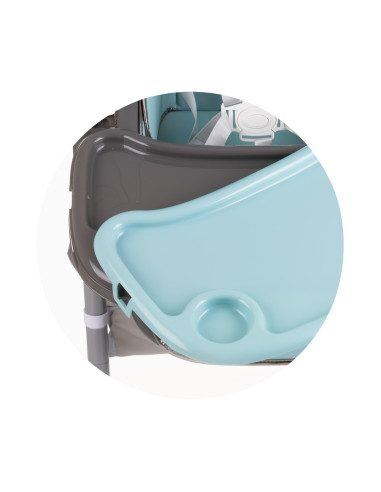 Стол за хранене "First Spoon"синьо-зелен