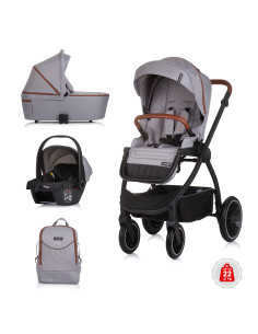 Детска количка 3 в1"Престиж"облачно сиво