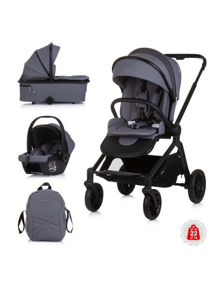 Детска количка 3 в1"Магнум"антрацит