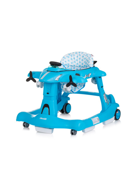 Детска проходилка 3 в1"Самолетче" синя