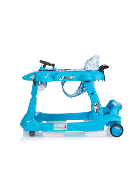 Детска проходилка 3 в1"Самолетче" синя