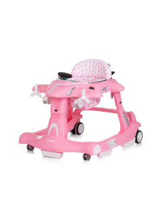 Детска проходилка 3 в1"Самолетче" розова