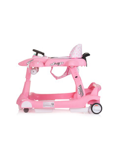 Детска проходилка 3 в1"Самолетче" розова 2