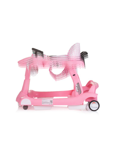 Детска проходилка 3 в1"Самолетче" розова