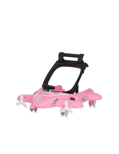 Детска проходилка 3 в1"Самолетче" розова