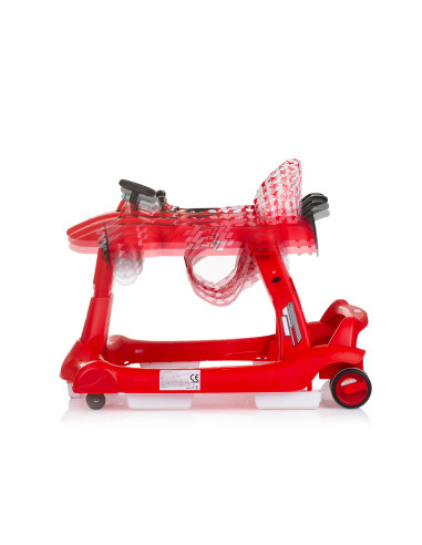 Детска проходилка 3 в1"Самолетче"червена