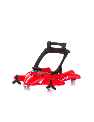 Детска проходилка 3 в1"Самолетче"червена