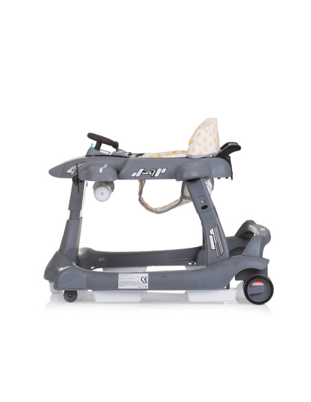 Детска проходилка 3 в1"Самолетче" сива