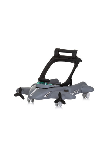 Детска проходилка 3 в1"Самолетче" сива