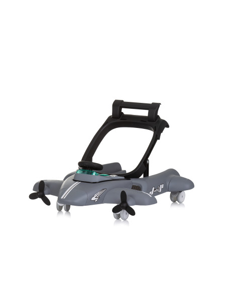 Детска проходилка 3 в1"Самолетче" сива