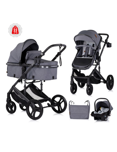 Детска количка "Аморе" облачно сиво