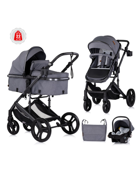 Детска количка "Аморе" облачно сиво