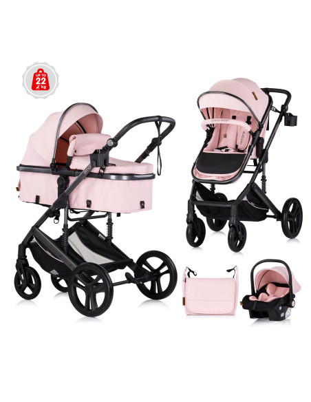 Детска количка "Аморе" розов маршмелоу