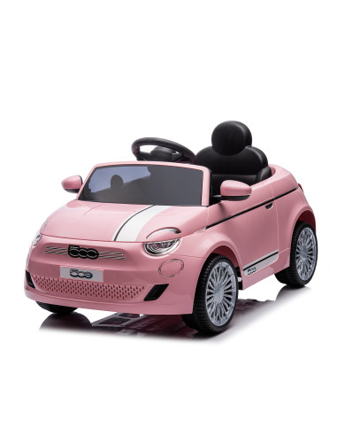 Електрическа кола FIAT 500 розова