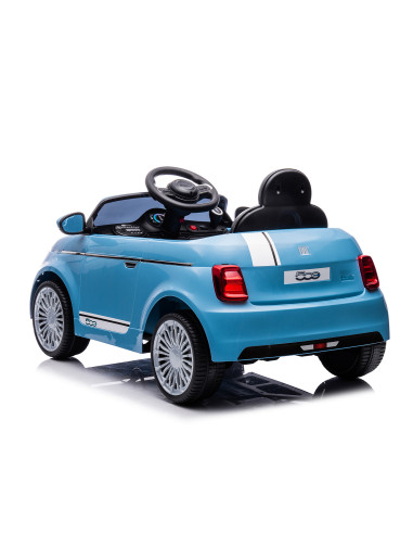 Електрическа кола FIAT 500 синя