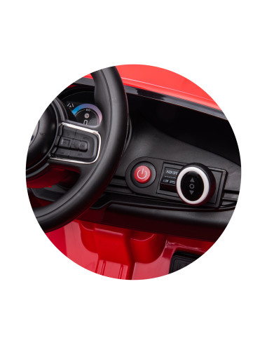 Електрическа кола FIAT 500 червена