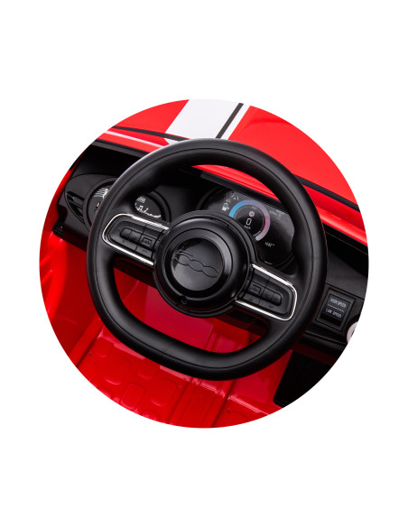 Електрическа кола FIAT 500 червена