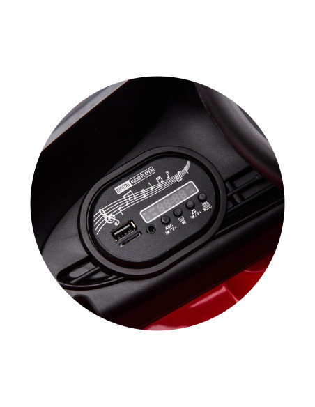 Електрическа кола FIAT 500 червена