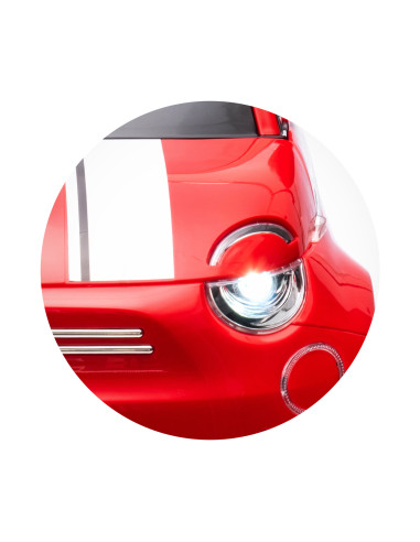 Електрическа кола FIAT 500 червена