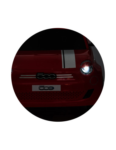 Електрическа кола FIAT 500 червена
